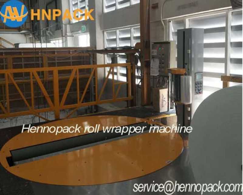 Hennopack MS203 reel wrapper for Tissue paper roll stretch film wrappe